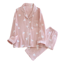Load image into Gallery viewer, Heart Print Pyjamas Set