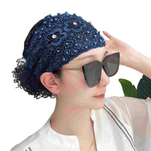 Load image into Gallery viewer, Women's Floral Lace Headwrap