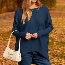 Load image into Gallery viewer, Women's Irregular Oversized Dolman Sleeve Knitted Pullover