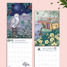 Load image into Gallery viewer, 2024 Wall Calendar of Nature and Wildlife Art