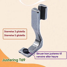 Load image into Gallery viewer, Justerbar usynlig glidelås styrefot for symaskin