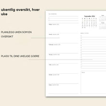 Load image into Gallery viewer, 24-25 Dagsplanlegger