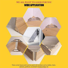 Load image into Gallery viewer, Universal Stainless Steel Furniture Corner Connector