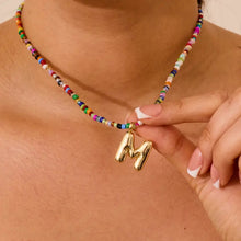 Load image into Gallery viewer, Letter Beaded Necklace