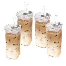 Load image into Gallery viewer, Square Drinking Cup with Lid &amp; Straw