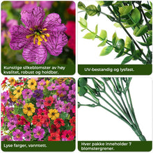 Load image into Gallery viewer, Kunstige kunstige blomster til innendørs og utendørs dekorasjoner