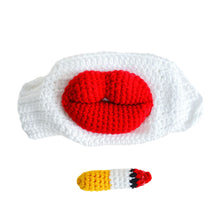 Load image into Gallery viewer, Sausage Mouth Hand Knitted Mask