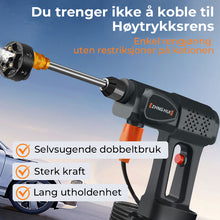 Load image into Gallery viewer, Bærbar batteridrevet høytrykksspyler