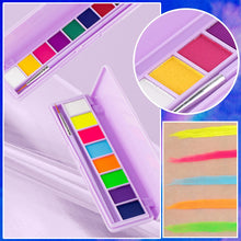 Load image into Gallery viewer, Water-Soluble Fluorescent Makeup Palette