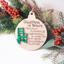 Load image into Gallery viewer, Heavenly Chair Christmas Memorial Charm