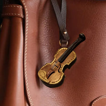 Load image into Gallery viewer, Crafted Leather Violin &amp; Cello Keychain