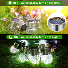 Load image into Gallery viewer, Multicolor Crackle Glass Hanging Solar Lights