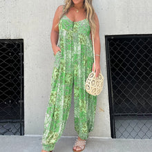 Load image into Gallery viewer, Patchwork Print Loose Jumpsuit
