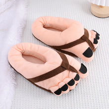 Load image into Gallery viewer, Funny Foot Plush Novelty Slippers