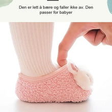 Load image into Gallery viewer, Søte pels babysokk sko