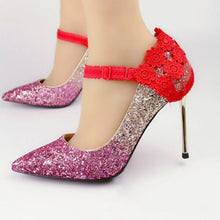 Load image into Gallery viewer, Lace High Heels Shoe Straps