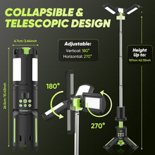 Load image into Gallery viewer, Telescopic Camping Lights with Stand