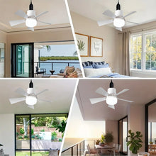 Load image into Gallery viewer, Bright Cool Ceiling Socket Fan &amp; Light with Remote Control