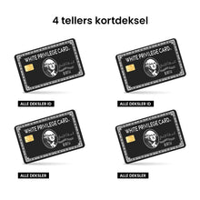 Load image into Gallery viewer, Sett med 4 kredittkorthud vinylklistremerker
