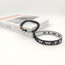 Load image into Gallery viewer, WWJD Cross Beaded Bracelet Set