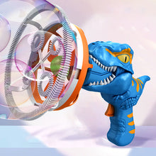 Load image into Gallery viewer, Dinosaur Wind Pad Bubble Gun