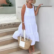 Load image into Gallery viewer, Slip Dress In Solid Color And Sleeveless