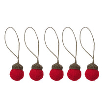 Load image into Gallery viewer, Wool Felt Acorn Ornaments