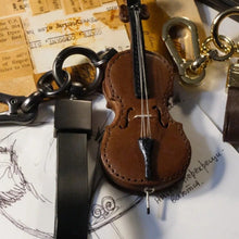 Load image into Gallery viewer, Crafted Leather Violin &amp; Cello Keychain