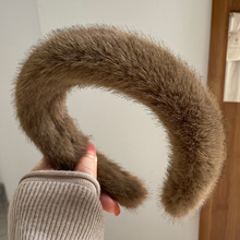 Load image into Gallery viewer, Warm Faux Mink Plush Headband