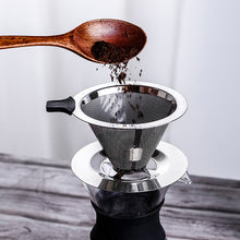 Load image into Gallery viewer, Stainless Steel Pour Over Drip Coffee Filter for Mason Jars
