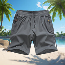 Load image into Gallery viewer, Loose Fit Athletic Shorts with Zipper Pockets