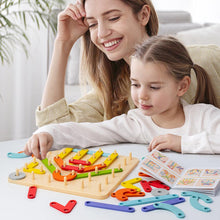 Load image into Gallery viewer, Montessori Pegboard Puzzle
