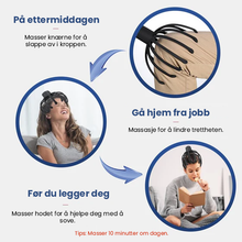 Load image into Gallery viewer, Blekkspruthodemassasjeapparat