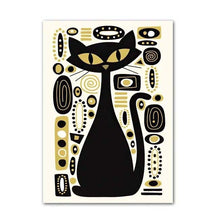 Load image into Gallery viewer, Katte kunsttrykk dekorasjonsmaleri