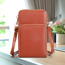 Load image into Gallery viewer, Three-layer Zipper Multifunctional Mobile Phone Bag