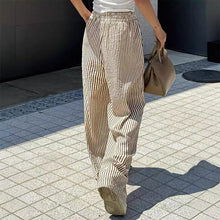 Load image into Gallery viewer, Loose and versatile high-waisted elastic wide-leg pants