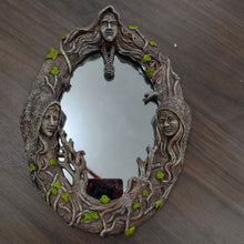 Load image into Gallery viewer, Triple Goddess Wall Hanging Mirror