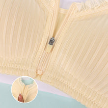 Load image into Gallery viewer, Women's Cotton Front Zipper Bra