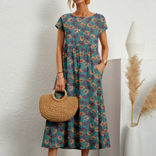 Load image into Gallery viewer, Ladies Loose Printed Summer Dress