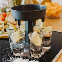 Load image into Gallery viewer, 6 Shot Glass Dispenser and Holder