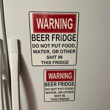 Load image into Gallery viewer, Funny Beer Fridge Vintage Sticker Sign