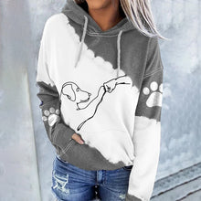 Load image into Gallery viewer, Dog High Five Print Hoodie
