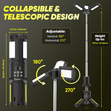 Load image into Gallery viewer, Telescopic Camping Lights with Stand