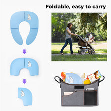 Load image into Gallery viewer, Portable Foldable Baby Toddler Potty Toilet Seat Covers Pad Cushion