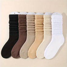 Load image into Gallery viewer, Women's Solid Crew Socks (6 pairs)