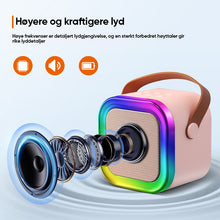 Load image into Gallery viewer, Mini karaokemaskin med trådløse mikrofoner