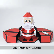 Load image into Gallery viewer, 3D Santa Claus Prank Pop-up Box Card
