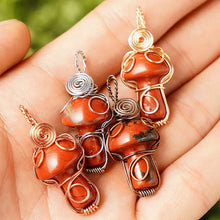 Load image into Gallery viewer, Natural Crystal Mushroom Pendant