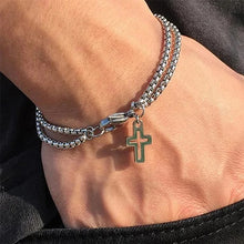 Load image into Gallery viewer, Cross Bangle Bracelet Set