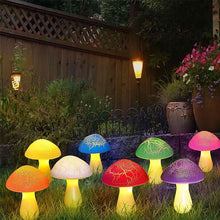 Load image into Gallery viewer, Solar-Powered Mushroom Garden Lights
